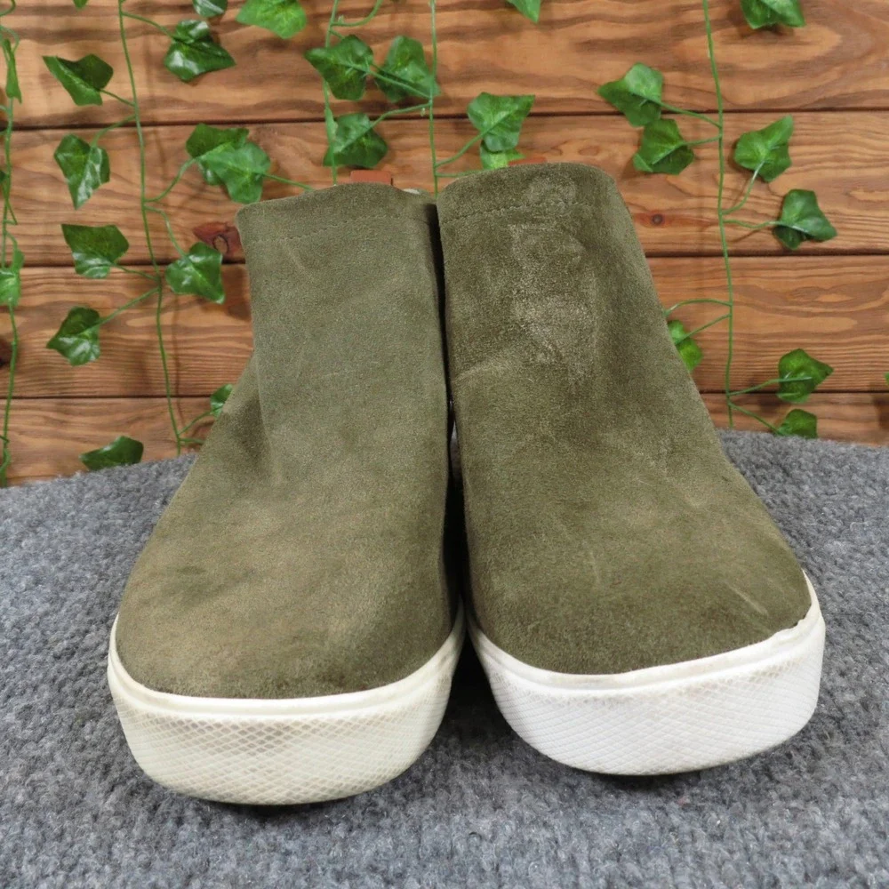 Ryka‎ Vera Womens Size 8.5 Olive Green Suede Wedge Sneaker Bootie Casual
